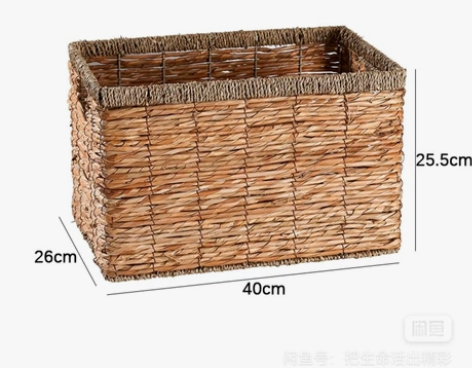 全新藤编收纳箱，尺寸见图，每个尺寸有三个 ...