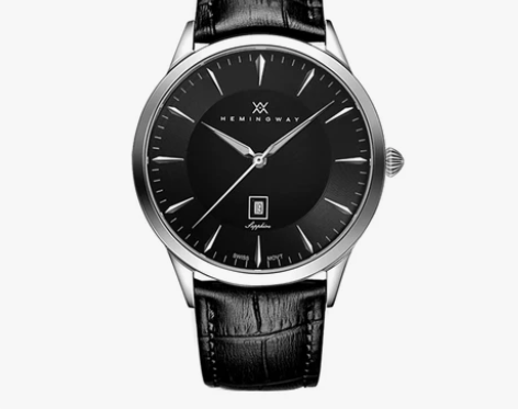 德国海明威正品手表男潮休闲手表日历真皮手表...