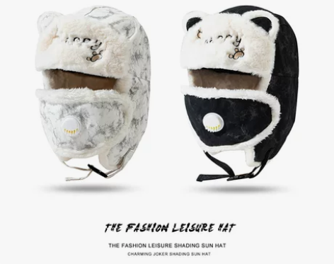 帽子女冬天骑电动车保暖神器防寒挡风帽棉冬季...