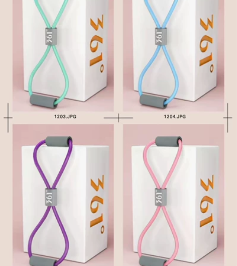 清仓甩 瑜伽健身专用8字拉力器 361度拉...