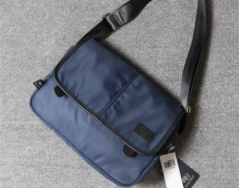 正品threebox日系复古帆布男士单肩包...