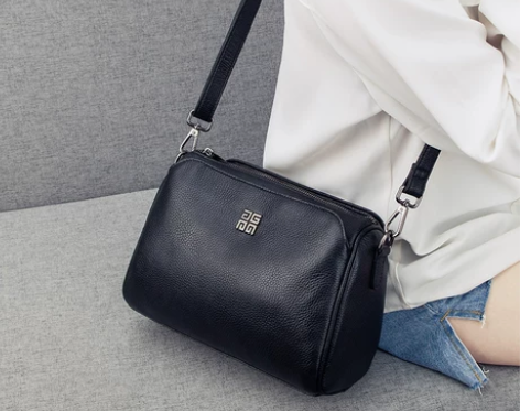 斜挎包 单肩包斜挎包包澳迪佳头层牛皮包女2...