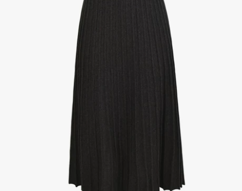 森女部落学院风坑条针织a字半身裙冬天高腰百...