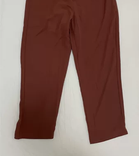 休闲裤 砖红色，仅试穿 不知道为什么忘了退...