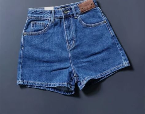 牛仔短裤 牛仔短裤阔腿裤欧洲站高腰2022...