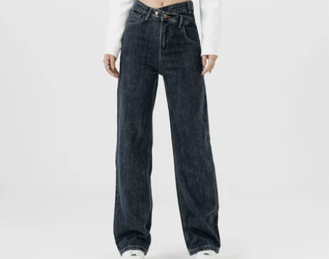 【双12价】MJB 高腰阔腿牛仔裤2022...