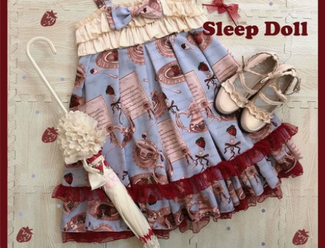 你别睡【草莓餐具】科幻小说!! 荷叶边网纱...