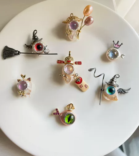 一盘巴洛克珍珠阿飘小怪兽 新年小财神 可以...