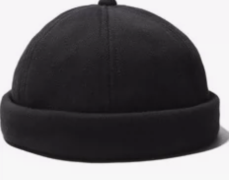 COS瓜皮帽雅痞帽 男 黑色 专柜线下款 ...