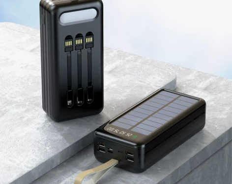 太阳能充电宝大容量100000毫安快充自带...