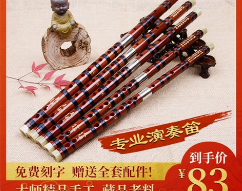 竹笛笛子初学成人乐器零基础入门儿童学生精制...