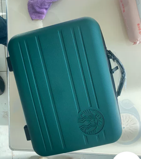 新款星巴克14寸行李箱迷你旅行箱登机箱收纳...