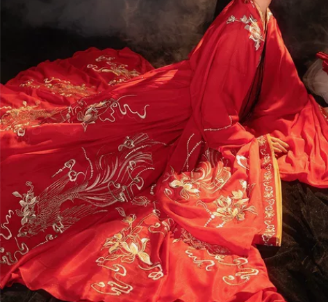 河汉涓埃汉服【蓬莱仙】12米摆对襟衫裙套装...