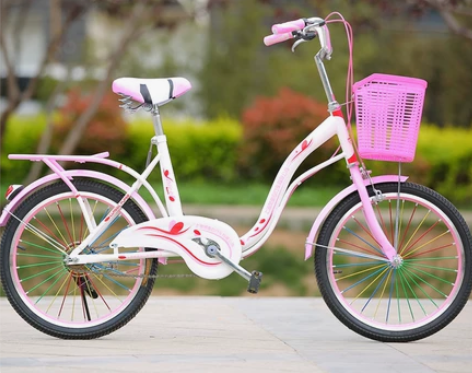 凤凰女童自行车8-12岁20寸公主款中大童...
