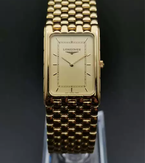 【准新】 Longines浪琴中古表金盘手...