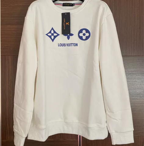 LV大品牌加绒加厚男士卫衣 弹性强抗皱 柔...