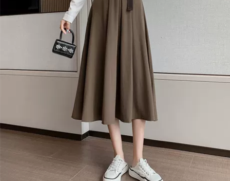 【风尚价】百褶半身裙秋装2021年新款女冬伞裙中长款高腰A字... 【风尚价】百褶半身裙秋装2021年新款女冬伞裙中长款高腰A字...