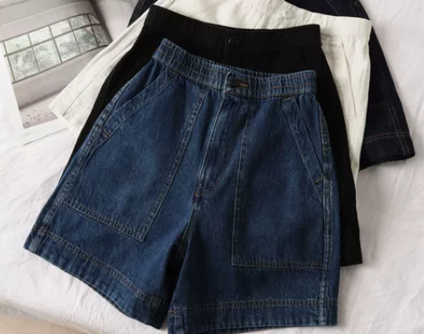 日单 吹爆~夏季新高腰宽松显瘦阔腿裤复古港...