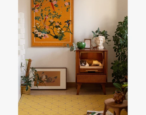 若奈开运新居挂画礼物“皇家花鸟图”东方挂毯...