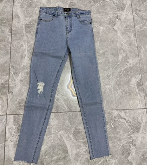 新牛仔 女装高弹力高腰紧身牛仔裤紧身窄口 ...