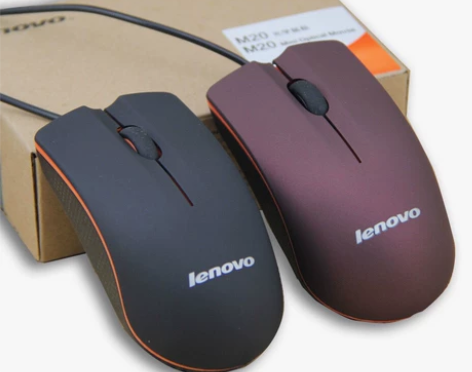 联想电脑有线鼠标USB台式笔记本办公游戏家...