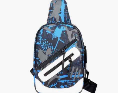 斜挎包男新款休闲男士胸包小背包挎包男时尚单...