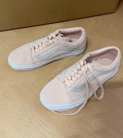 Vans帆布鞋 粉色 （实物比照片更粉一点...