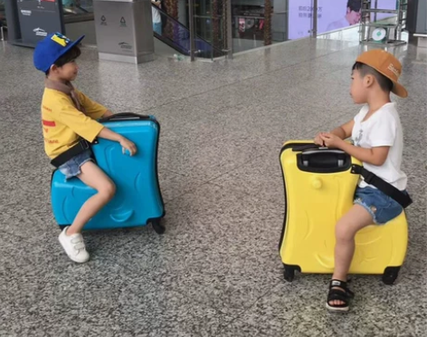 儿童拉杆箱万向轮20寸可坐骑旅行箱24旅行...