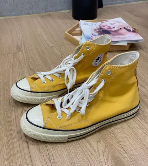 匡威 1970S三星标经典 黄色高帮162...