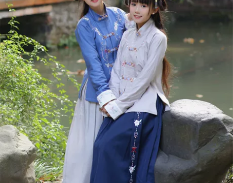 兰若庭 汉服 流年 立领 买回来就没穿过 ...