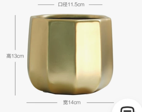 金色轻奢陶瓷花瓶北欧摆件客厅家居装饰品餐桌...