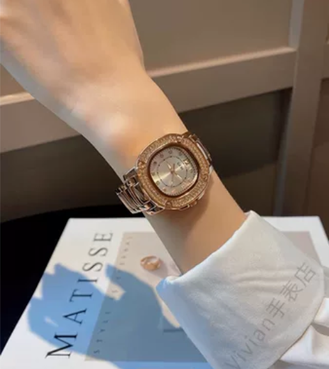 gedi女士手表歌迪 玫瑰金色 全新带吊牌...