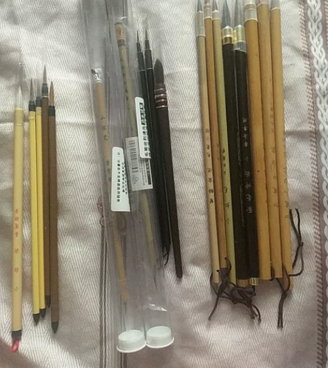 荣宝斋水彩毛笔竹羽堂玉水湖笔小红毛小楷紫豪...