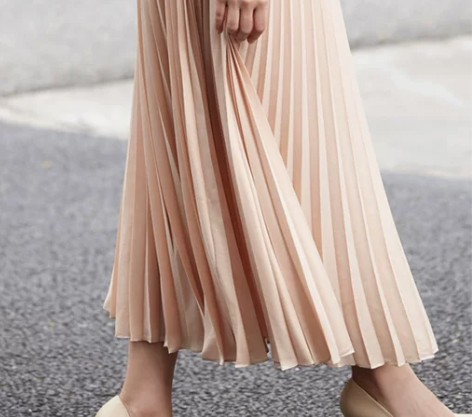 半身裙短裙进口面料气质百搭百褶裙半身长裙仙...