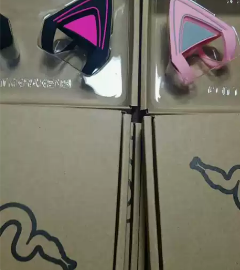 雷蛇耳机配件 猫耳朵 装饰可爱头梁夹具 紫...