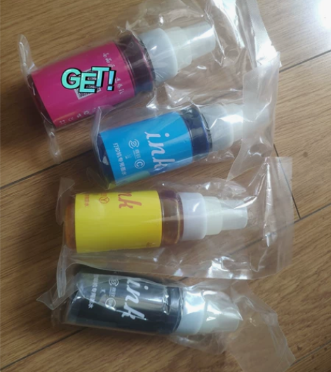 打印机墨水4色 大容量每瓶90毫升 全新未...