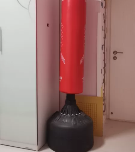 李宁拳击立式靶（带专用手套），家用，9成新...