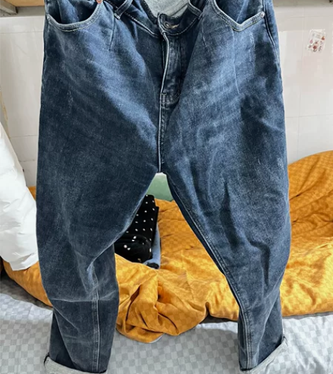 加薄绒牛仔裤，尺码31，适合160斤左右穿...