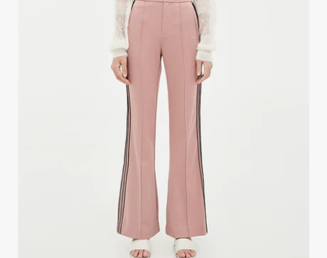 DAZZLE地素 秋冬款复古运动赛车条纹阔...