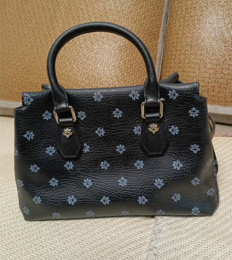 出口复古印花手提包大容量2022新款包包女...