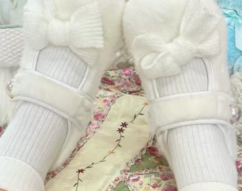 【羊乐羊】大头鞋21do原创毛绒娃娃鞋水貂...