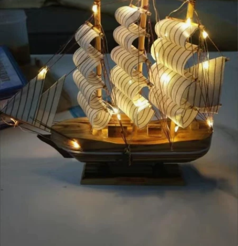 【全新·包邮】一帆风顺帆船模型摆件客厅房间...