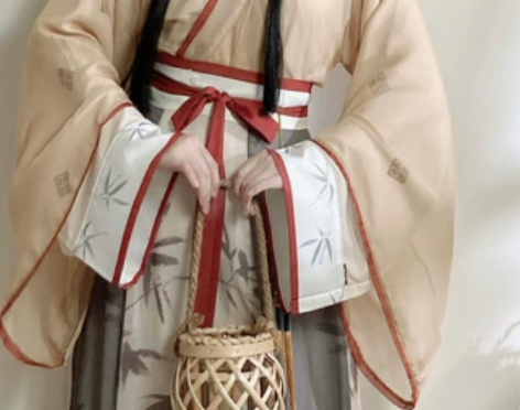 【青衫吟】汉服，晋制，XL码，只穿过一次，...