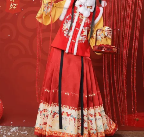 清理汉服  裳云兮 福虎呈祥S码  大全套...