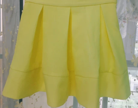 糖果色蓬蓬裙A字裙高腰超短裙半身裙 新旧程...