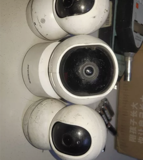 三个网络云台摄像机一起打包处理 二手成色如...
