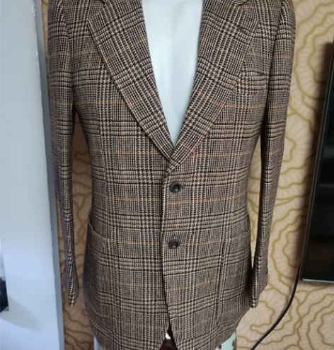 日本制百分百加厚羊毛修身款男士西服上衣。日...