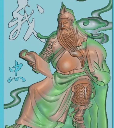 电脑玉雕,木雕精雕图 战龙关公 战关公...
