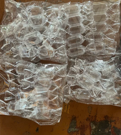 可爱少女心糖果透明收拾盒迷你便携小饰品项链...