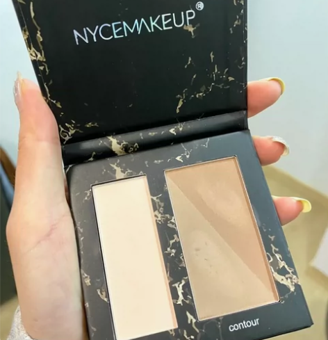 nycemakeup三色修容高光一体盘鼻影...